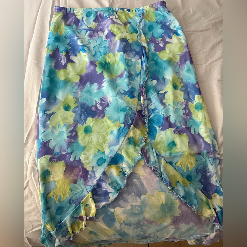 forever 21 floral skirt
